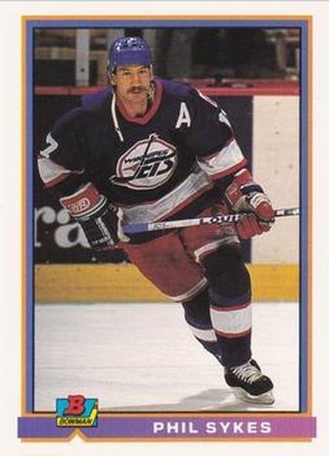 #194 Phil Sykes - Winnipeg Jets - 1991-92 Bowman Hockey
