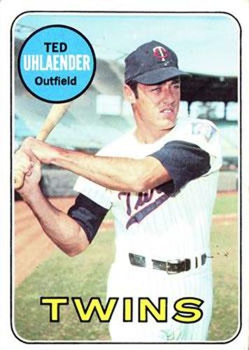#194 Ted Uhlaender - Minnesota Twins - 1969 Topps Baseball