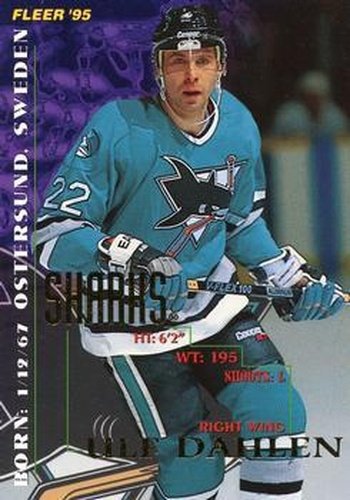 #194 Ulf Dahlen - San Jose Sharks - 1994-95 Fleer Hockey