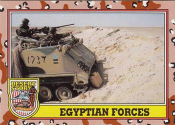 #194 Egyptian Forces - 1991 Topps Desert Storm