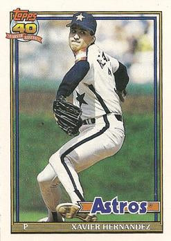 #194 Xavier Hernandez - Houston Astros - 1991 Topps Baseball