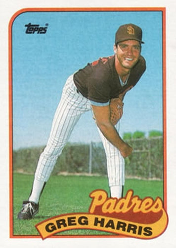 #194 Greg Harris - San Diego Padres - 1989 Topps Baseball