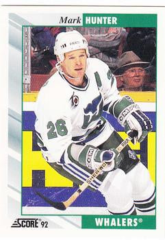 #194 Mark Hunter - Hartford Whalers - 1992-93 Score USA Hockey