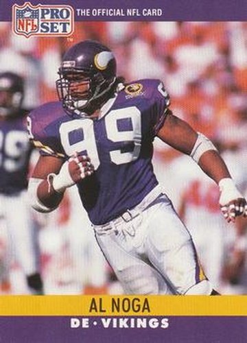 #194 Al Noga - Minnesota Vikings - 1990 Pro Set Football