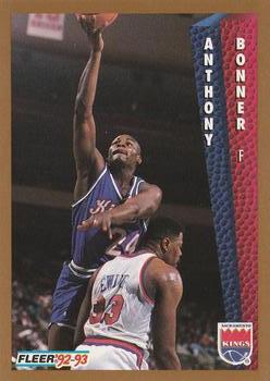 #194 Anthony Bonner - Sacramento Kings - 1992-93 Fleer Basketball