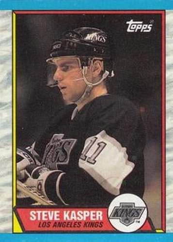 #194 Steve Kasper - Los Angeles Kings - 1989-90 Topps Hockey