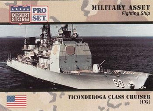 #194 Ticonderoga Class Cruiser CG - 1991 Pro Set Desert Storm
