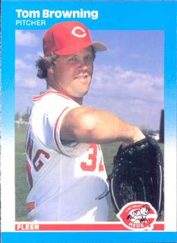 #194 Tom Browning - Cincinnati Reds - 1987 Fleer Baseball