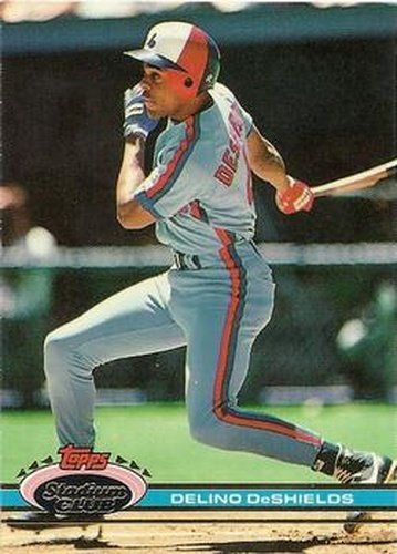 #194 Delino DeShields - Montreal Expos - 1991 Stadium Club Baseball