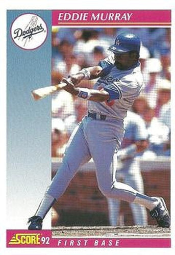 #195 Eddie Murray - Los Angeles Dodgers - 1992 Score Baseball