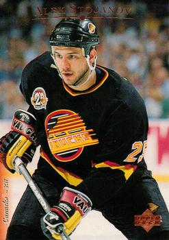 #195 Alek Stojanov - Vancouver Canucks - 1995-96 Upper Deck Hockey