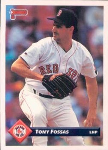 #195 Tony Fossas - Boston Red Sox - 1993 Donruss Baseball