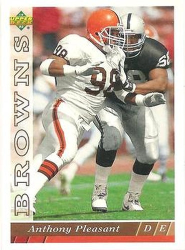 #195 Anthony Pleasant - Cleveland Browns - 1993 Upper Deck Football