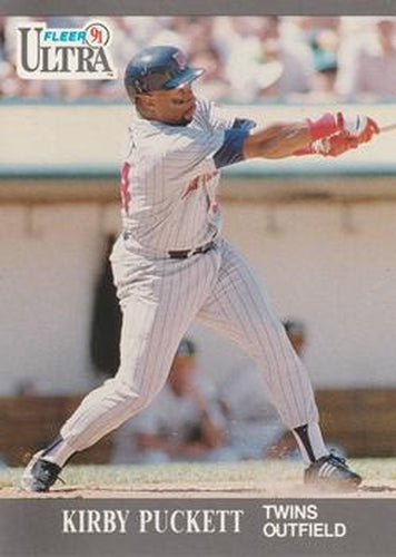 #195 Kirby Puckett - Minnesota Twins - 1991 Ultra Baseball