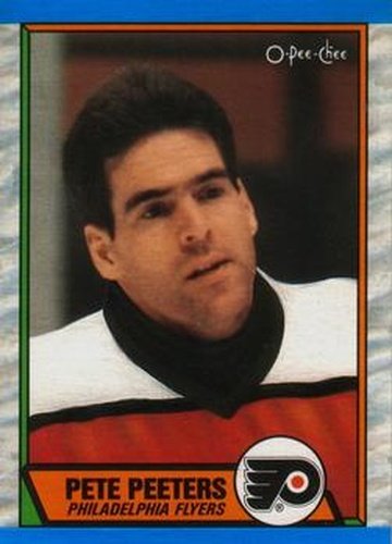 #195 Pete Peeters - Philadelphia Flyers - 1989-90 O-Pee-Chee Hockey