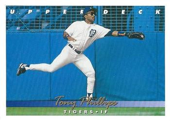 #195 Tony Phillips - Detroit Tigers - 1993 Upper Deck Baseball