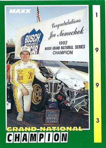 #195 Joe Nemechek Busch Champ - NEMCO Motorsports - 1993 Maxx Racing