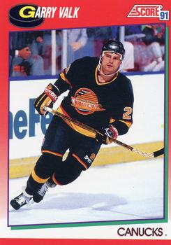 #195 Garry Valk - Vancouver Canucks - 1991-92 Score Canadian Hockey