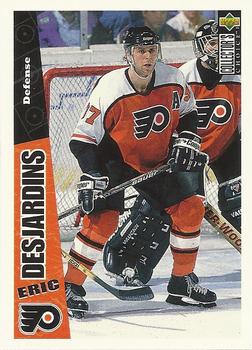 #195 Eric Desjardins - Philadelphia Flyers - 1996-97 Collector's Choice Hockey