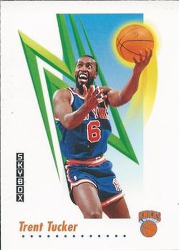 #195 Trent Tucker - New York Knicks - 1991-92 SkyBox Basketball