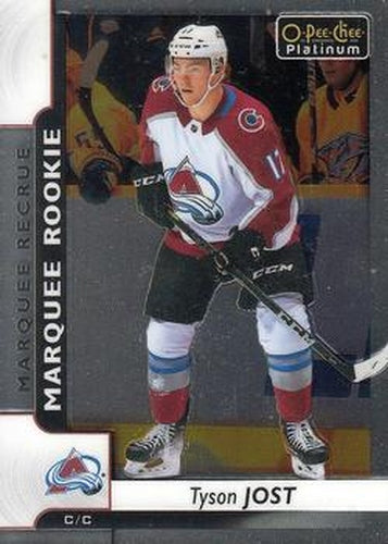 #195 Tyson Jost - Colorado Avalanche - 2017-18 O-Pee-Chee Platinum Hockey