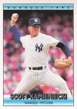 #195 Scott Kamieniecki - New York Yankees - 1992 Donruss Baseball