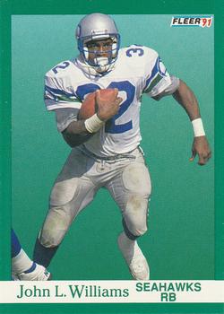 #195 John L. Williams - Seattle Seahawks - 1991 Fleer Football