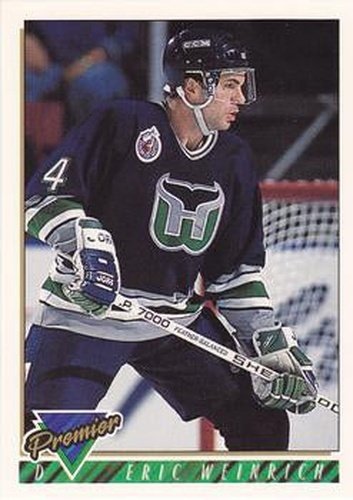 #195 Eric Weinrich - Hartford Whalers - 1993-94 Topps Premier Hockey