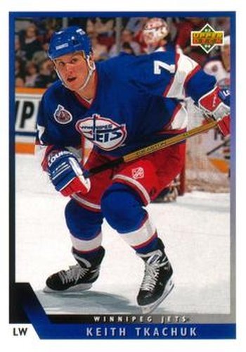 #195 Keith Tkachuk - Winnipeg Jets - 1993-94 Upper Deck Hockey