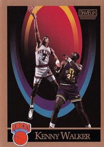 #195 Kenny Walker - New York Knicks - 1990-91 SkyBox Basketball