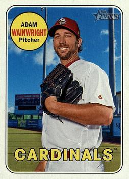#195 Adam Wainwright - St. Louis Cardinals - 2018 Topps Heritage Baseball
