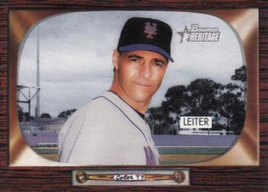 #195 Al Leiter - New York Mets - 2004 Bowman Heritage Baseball