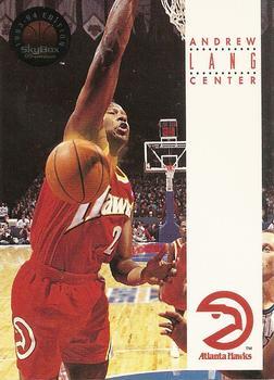 #195 Andrew Lang - Atlanta Hawks - 1993-94 SkyBox Premium Basketball