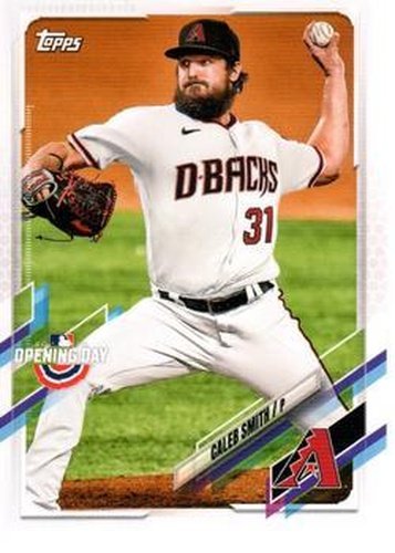 #195 Caleb Smith - Arizona Diamondbacks - 2021 Topps Opening Day Baseball