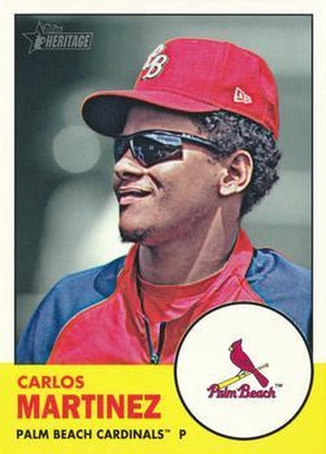 #195 Carlos Martinez - Palm Beach Cardinals - 2012 Topps Heritage Minor League Baseball
