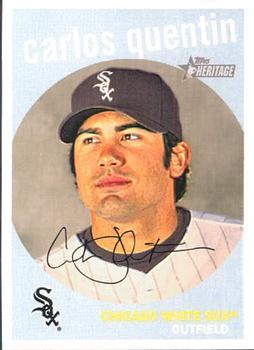 #195 Carlos Quentin - Chicago White Sox - 2008 Topps Heritage Baseball