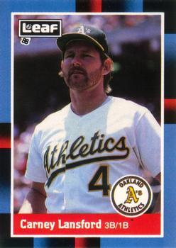 #195 Carney Lansford - Oakland Athletics - 1988 Leaf Baseball