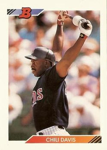 #195 Chili Davis - Minnesota Twins - 1992 Bowman Baseball