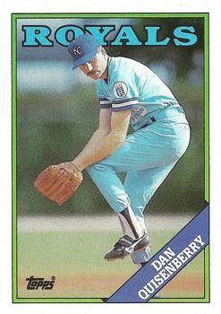 #195 Dan Quisenberry - Kansas City Royals - 1988 Topps Baseball