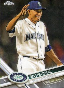 #195 Edwin Diaz - Seattle Mariners - 2017 Topps Chrome Baseball