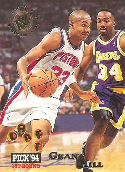#195 Grant Hill - Detroit Pistons - 1994-95 Stadium Club Basketball