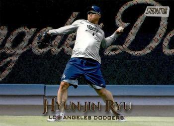 #195 Hyun-Jin Ryu - Los Angeles Dodgers - 2019 Stadium Club Baseball