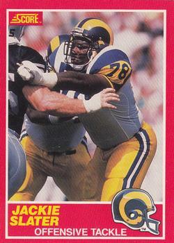 #195 Jackie Slater - Los Angeles Rams - 1989 Score Football