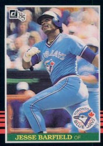 #195 Jesse Barfield - Toronto Blue Jays - 1985 Donruss Baseball
