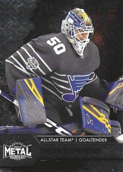 #195 Jordan Binnington - St. Louis Blues - 2020-21 Skybox Metal Universe Hockey