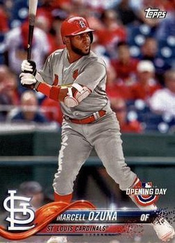 #195 Marcell Ozuna - St. Louis Cardinals - 2018 Topps Opening Day Baseball