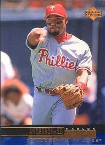 #195 Marlon Anderson - Philadelphia Phillies - 2000 Upper Deck Baseball