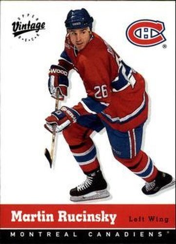 #195 Martin Rucinsky - Montreal Canadiens - 2000-01 Upper Deck Vintage Hockey