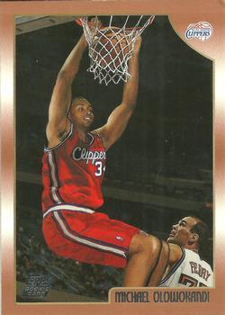 #195 Michael Olowokandi - Los Angeles Clippers - 1998-99 Topps Basketball