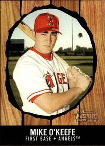#195 Mike O'Keefe - Anaheim Angels - 2003 Bowman Heritage Baseball